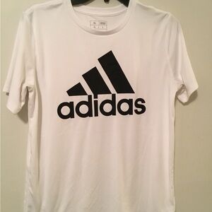 Adidas Youth/ Young Men's White Tee